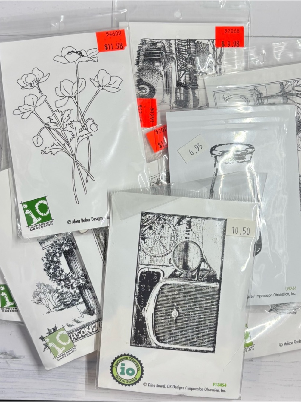 Impression Obsession (IO) rubber stamp lot.